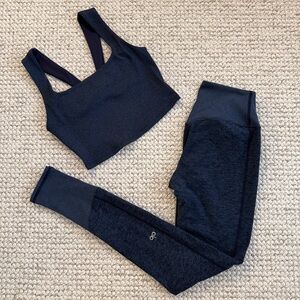 Women's Navy Blue Alo Activewear Set